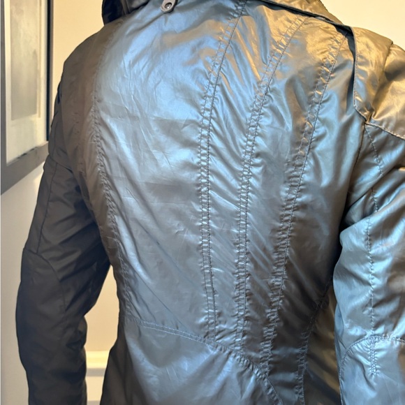 MACKAGE GREY LIGHWEIGHT MOTORCYCLE BIKER  bomber motorcycle jacket small - Picture 5 of 13